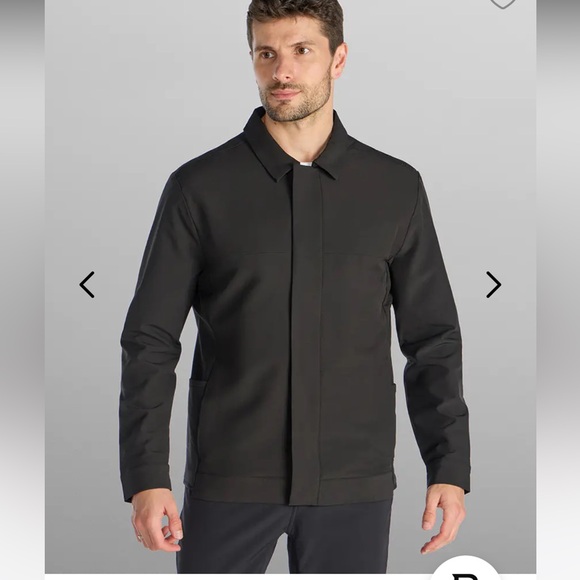 BYLT men’s district jacket black stretch classic size XL snap button up - Picture 6 of 16